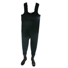 Neoprene Fly Fishing Chest Wader with Rubber Boots from China